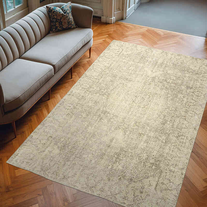 Alfombra Vintage Turca Anudada a Mano - 193 cm x 298 cm - K0055649