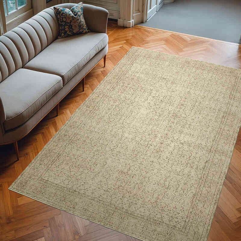 Vintage Turkish Hand-Knotted Rug - 6' 8" x 10' 2" (80" x 122") - K0055654
