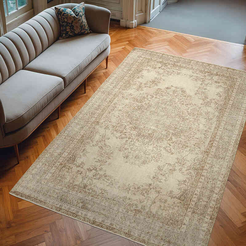 Vintage Turkish Hand-Knotted Rug - 6' 4" x 9' 10" (76" x 118") - K0055660