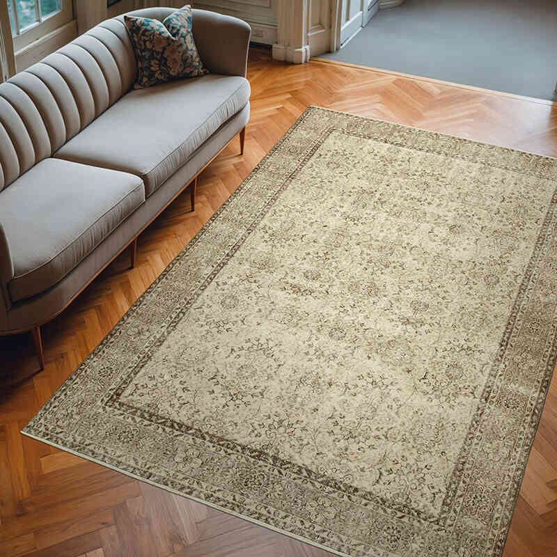 El Dokuma Vintage Halı - 208 cm x 303 cm - K0055664