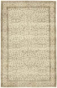 Vintage Turkish Hand-Knotted Rug - 6' 3" x 9' 9" (75" x 117")