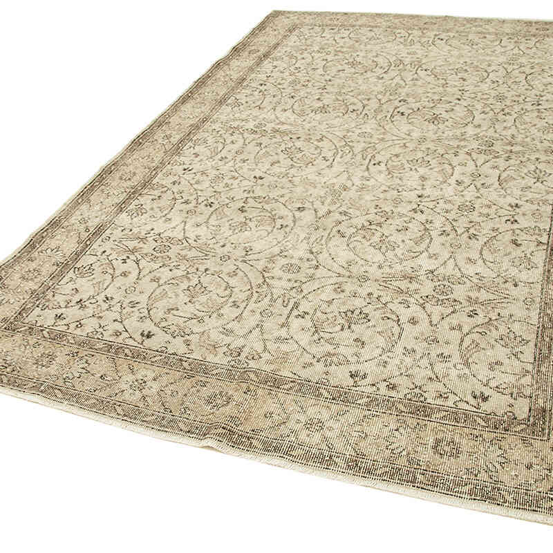 Alfombra Vintage Turca Anudada a Mano - 190 cm x 297 cm - K0055666