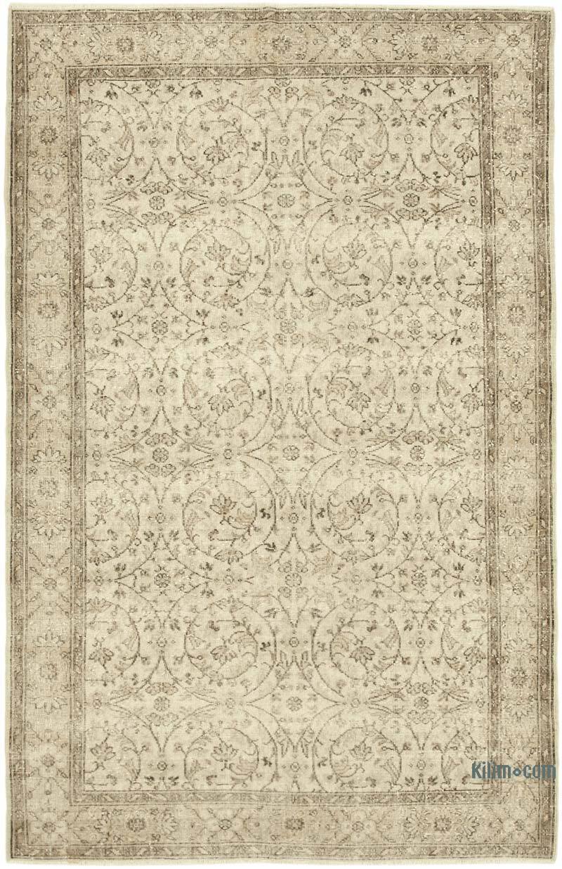 Alfombra Vintage Turca Anudada a Mano - 190 cm x 297 cm - K0055666