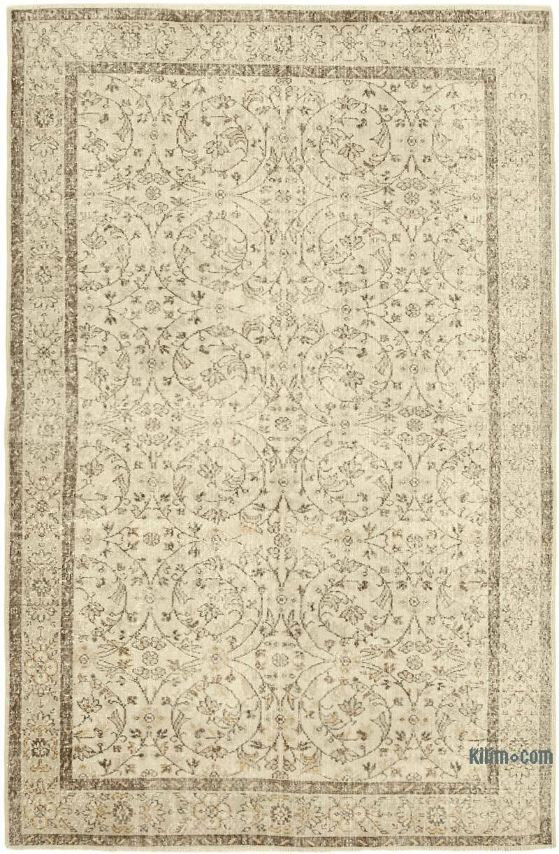 El Dokuma Vintage Halı - 191 cm x 295 cm - K0055669