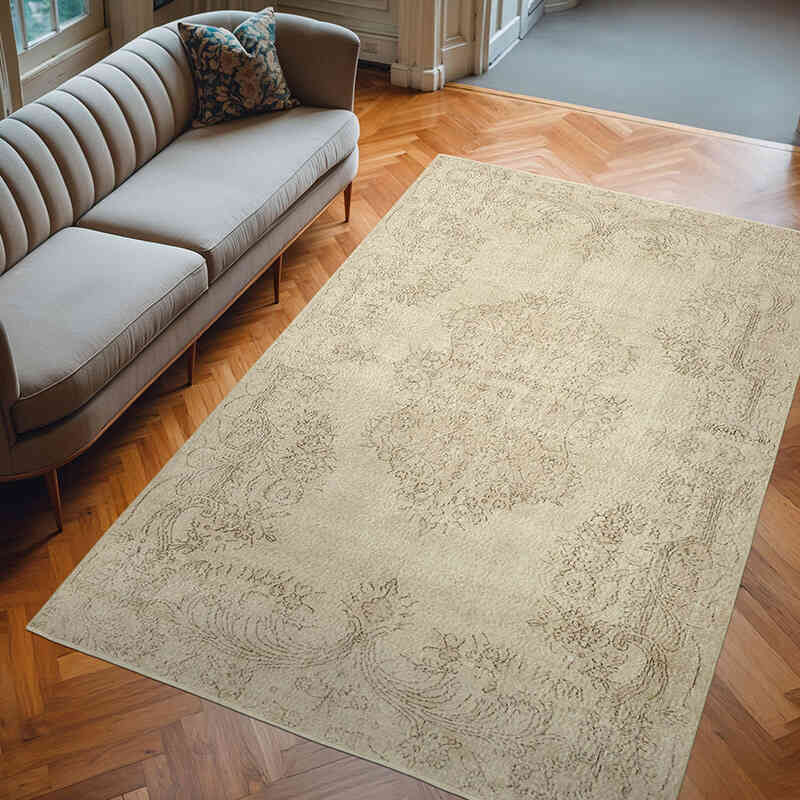 El Dokuma Vintage Halı - 198 cm x 307 cm - K0055681