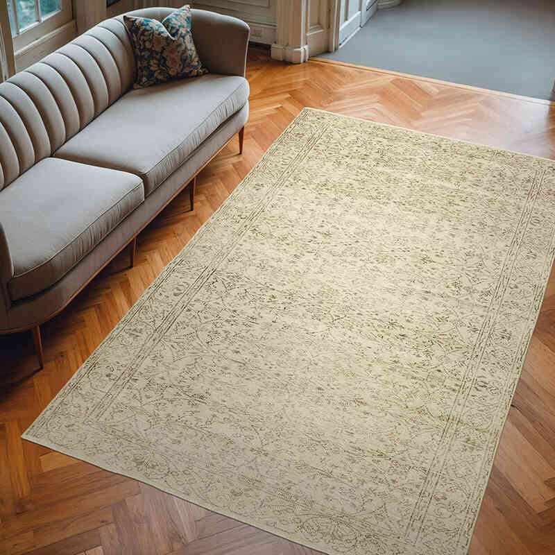 El Dokuma Vintage Halı - 190 cm x 295 cm - K0055682