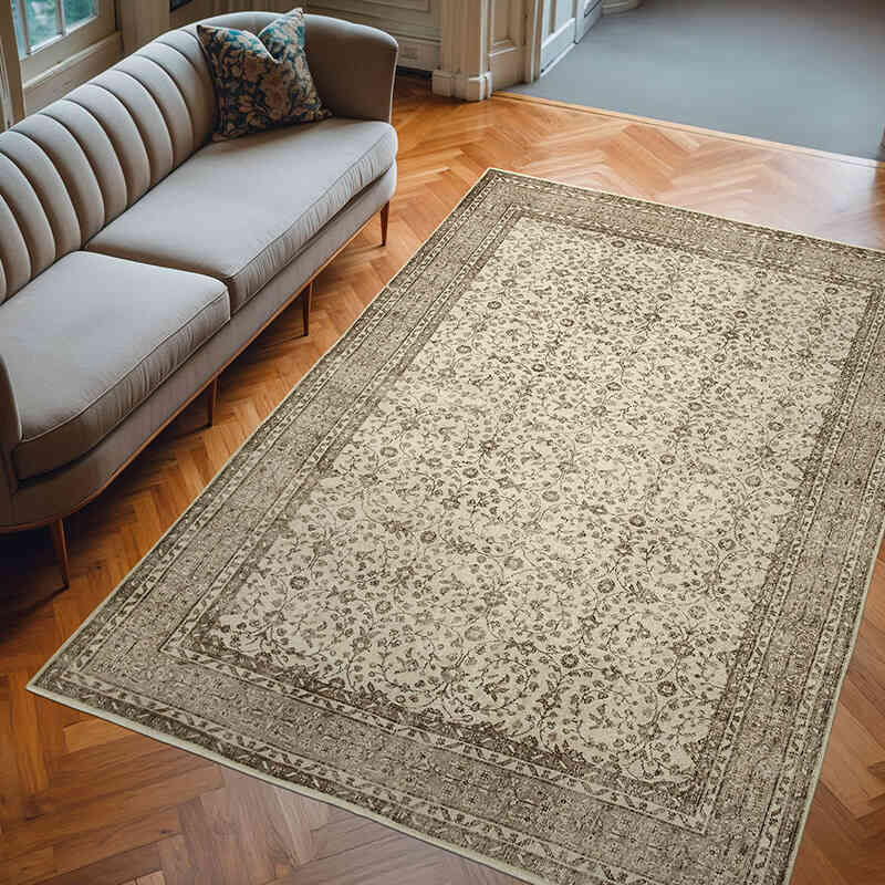 El Dokuma Vintage Halı - 207 cm x 310 cm - K0055684