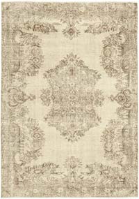 Vintage Turkish Hand-Knotted Rug - 6' 4" x 9'  (76" x 108")