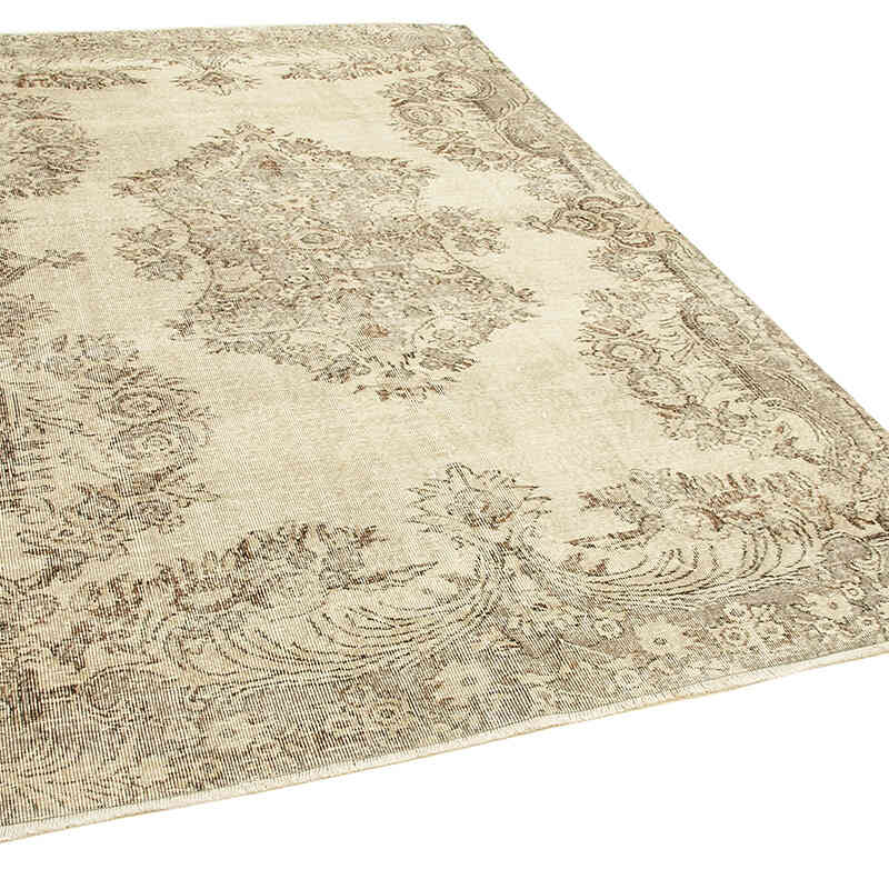 Vintage Turkish Hand-Knotted Rug - 6' 4" x 9'  (76" x 108") - K0055688