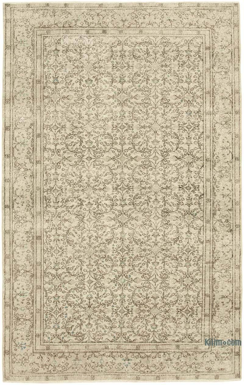 Alfombra Vintage Turca Anudada a Mano - 194 cm x 313 cm - K0055689