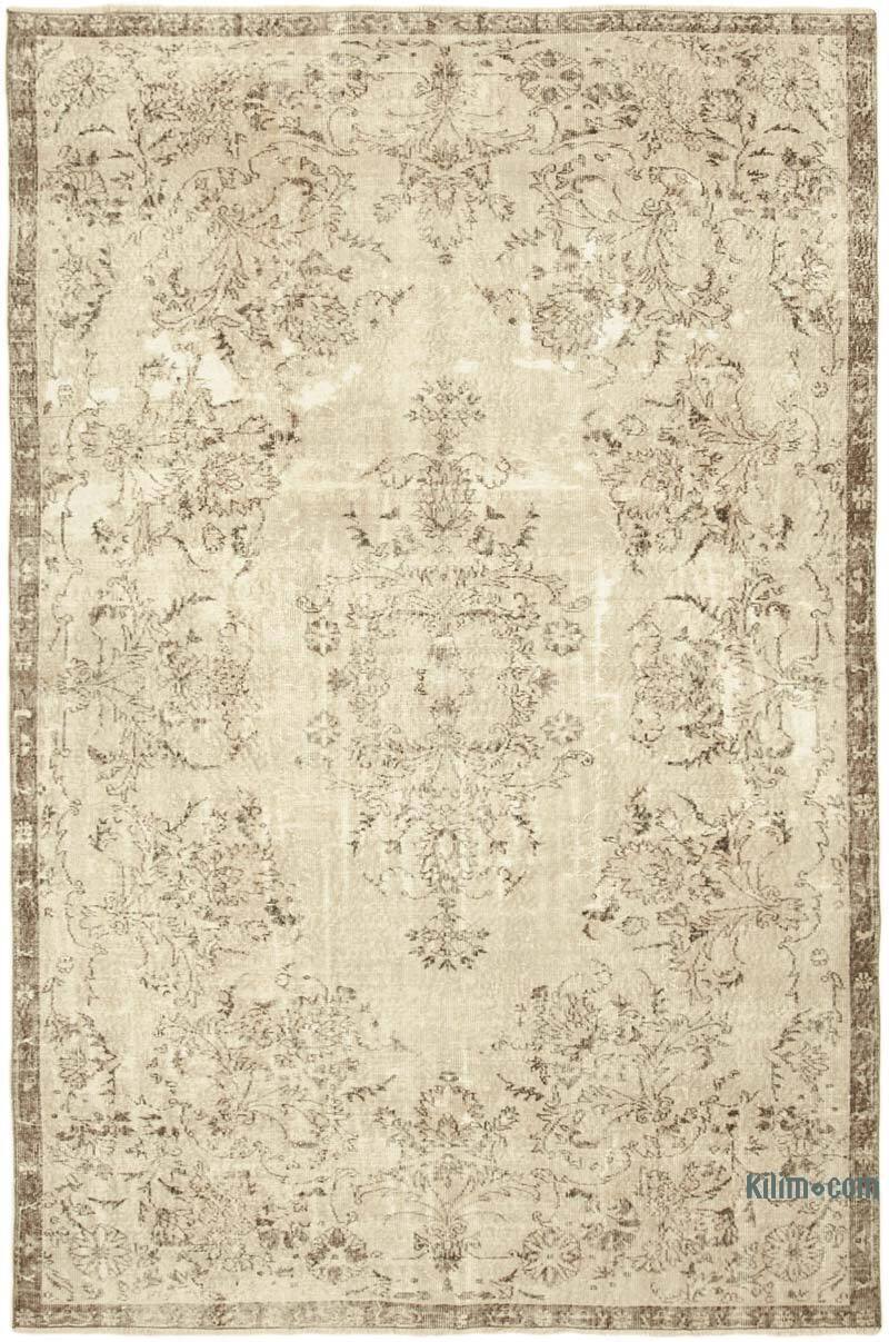Vintage Turkish Hand-Knotted Rug - 6' 4" x 10'  (76" x 120") - K0055690