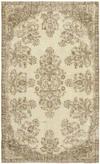 Vintage Turkish Hand-Knotted Rug - 6' 2" x 10' 1" (74" x 121")