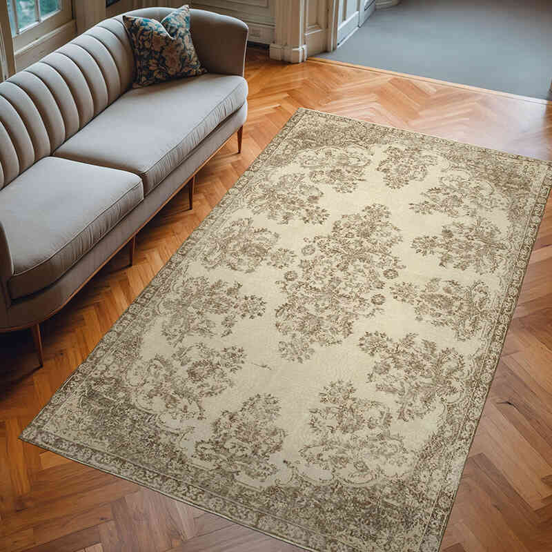 Alfombra Vintage Turca Anudada a Mano - 187 cm x 307 cm - K0055697