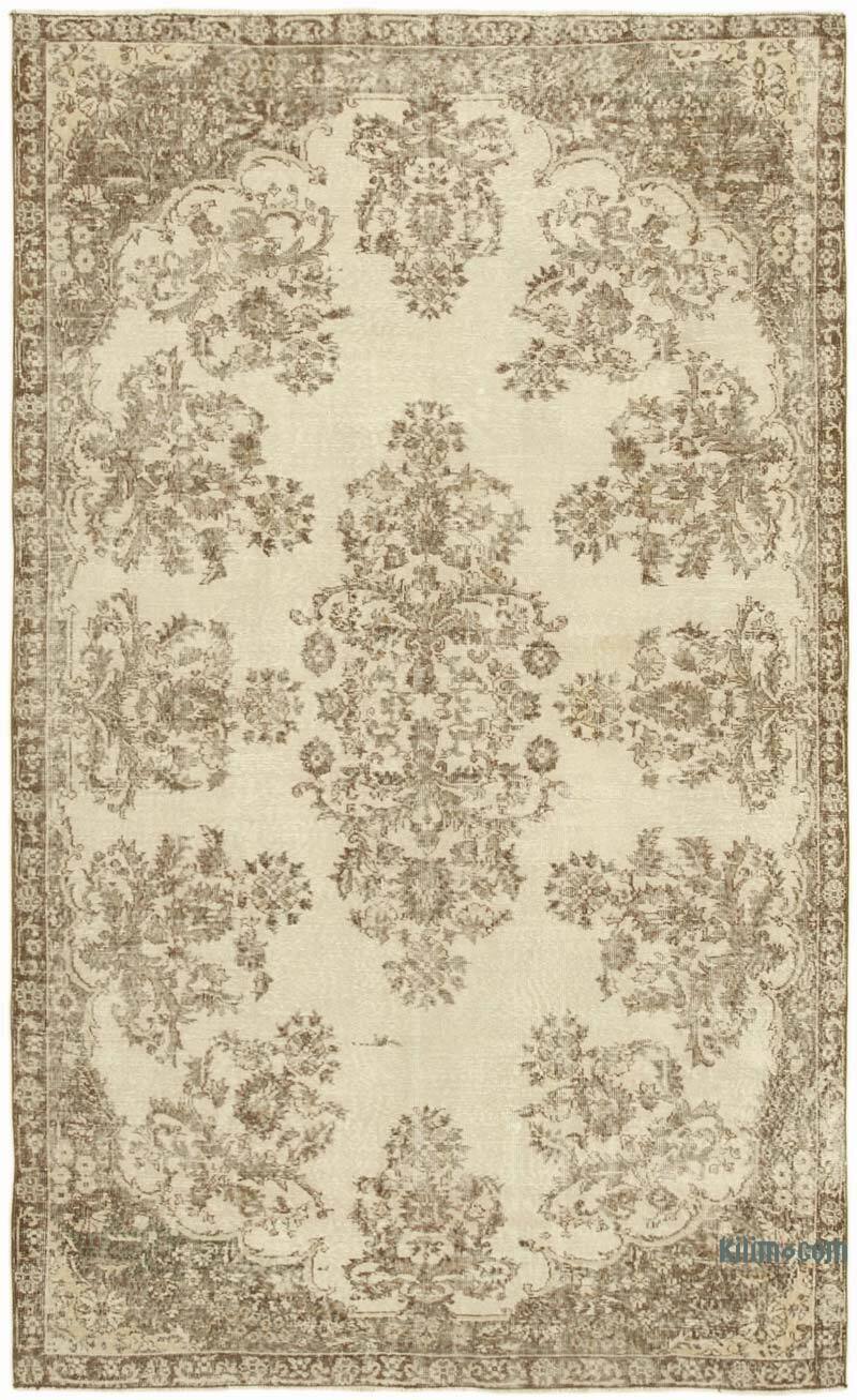 Alfombra Vintage Turca Anudada a Mano - 187 cm x 307 cm - K0055697