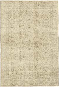 Vintage Turkish Hand-Knotted Rug - 6' 6" x 9' 8" (78" x 116")