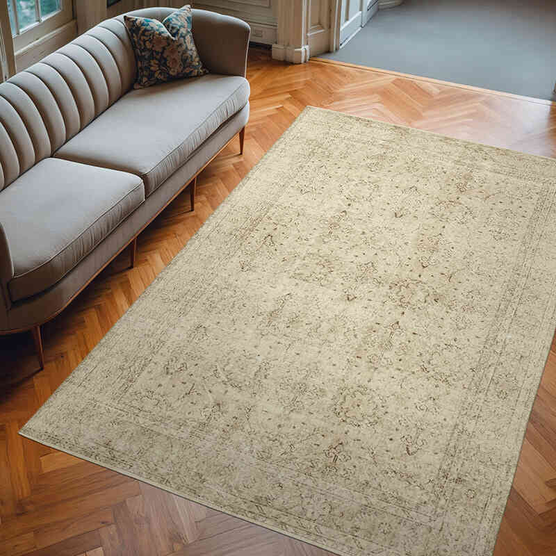 Vintage Turkish Hand-Knotted Rug - 6' 6" x 9' 8" (78" x 116") - K0055702