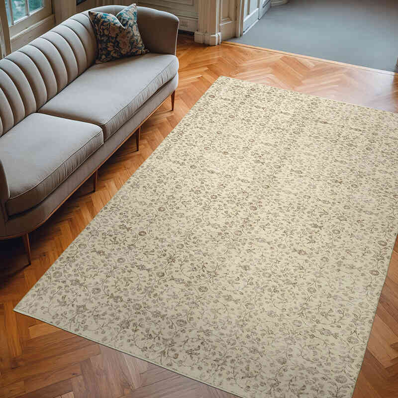 Alfombra Vintage Turca Anudada a Mano - 197 cm x 300 cm - K0055703