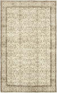 Vintage Turkish Hand-Knotted Rug - 6' 2" x 9' 11" (74" x 119")