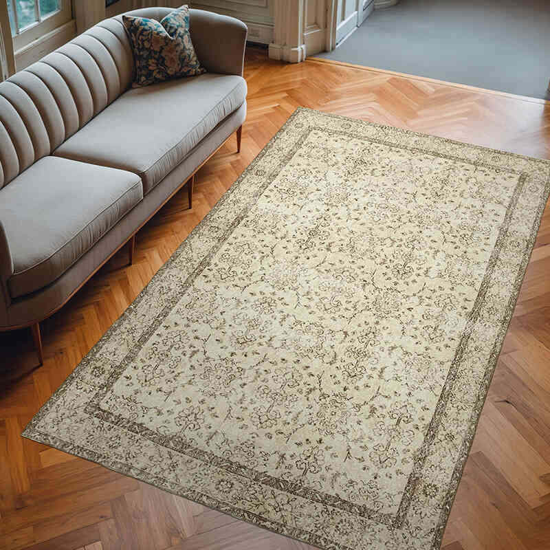 Vintage Turkish Hand-Knotted Rug - 6' 2" x 9' 11" (74" x 119") - K0055705