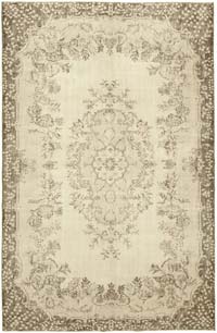 Vintage Turkish Hand-Knotted Rug - 6' 10" x 10' 2" (82" x 122")