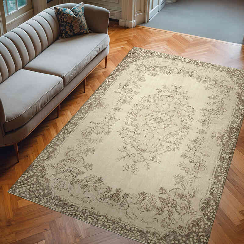 El Dokuma Vintage Halı - 208 cm x 310 cm - K0055707