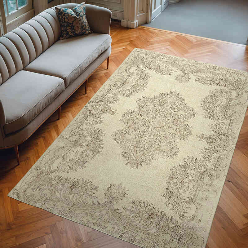 Alfombra Vintage Turca Anudada a Mano - 202 cm x 312 cm - K0055709