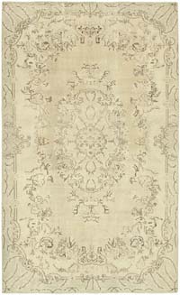 Vintage Turkish Hand-Knotted Rug - 6'  x 9' 8" (72" x 116")