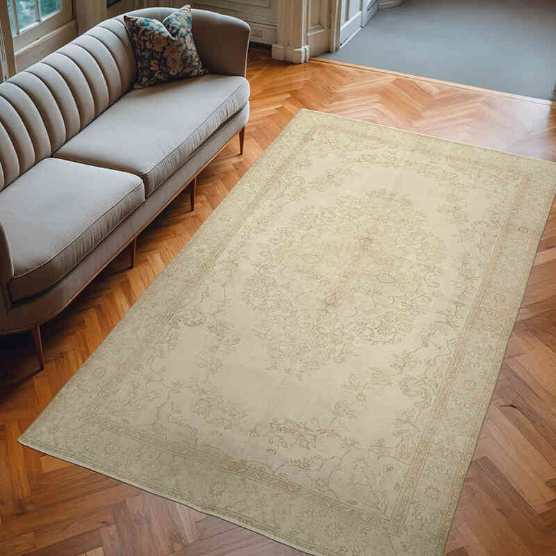 Alfombra Vintage Turca Anudada a Mano - 184 cm x 291 cm - K0055721