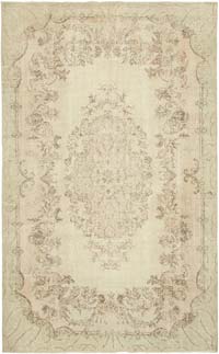 Vintage Turkish Hand-Knotted Rug - 6' 5" x 9' 11" (77" x 119")