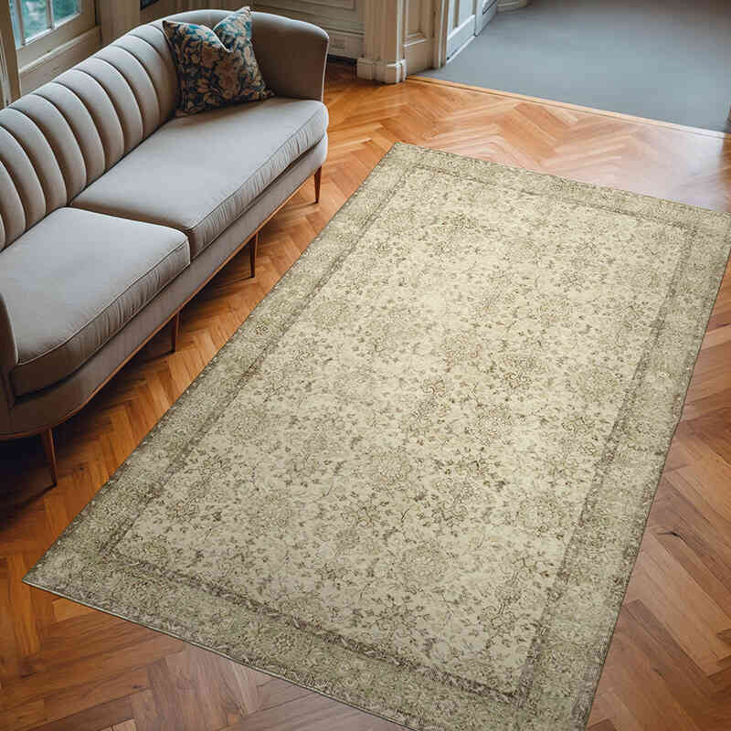 Vintage Turkish Hand-Knotted Rug - 6' 5" x 10' 2" (77" x 122") - K0055731