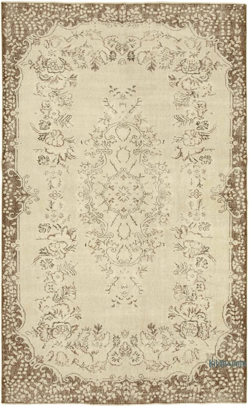 El Dokuma Vintage Halı - 188 cm x 301 cm - K0055734