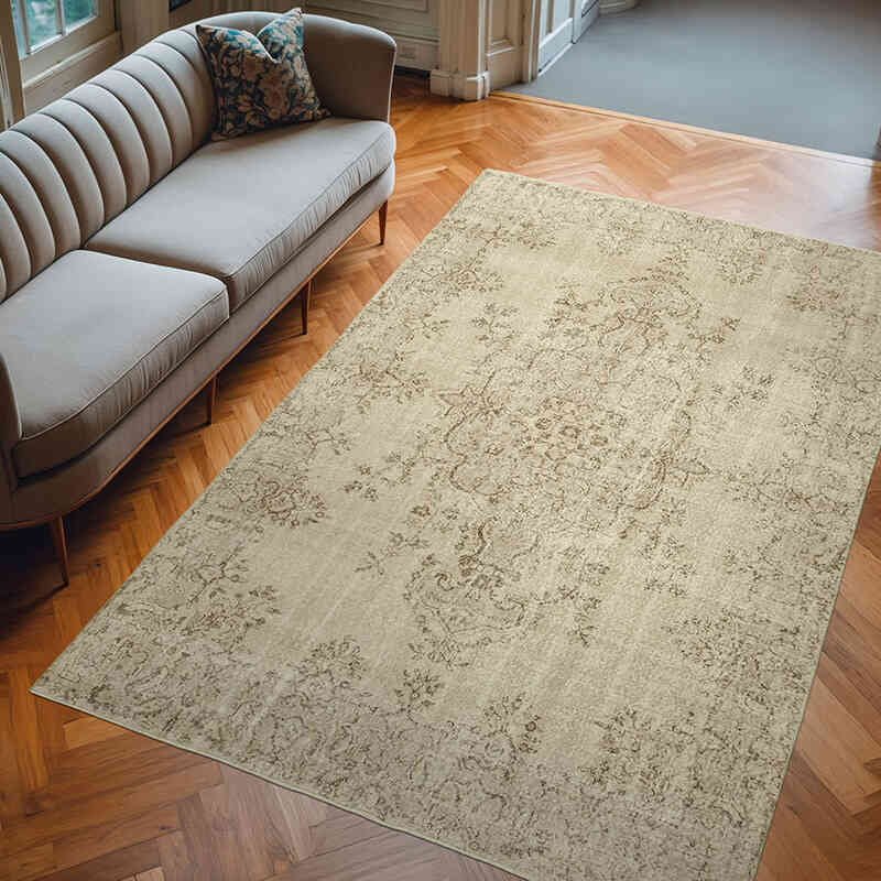 El Dokuma Vintage Halı - 200 cm x 308 cm - K0055739