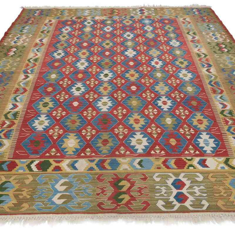 Çok Renkli Yeni Kök Boya El Dokuma Kilim - 175 cm x 239 cm - K0056002