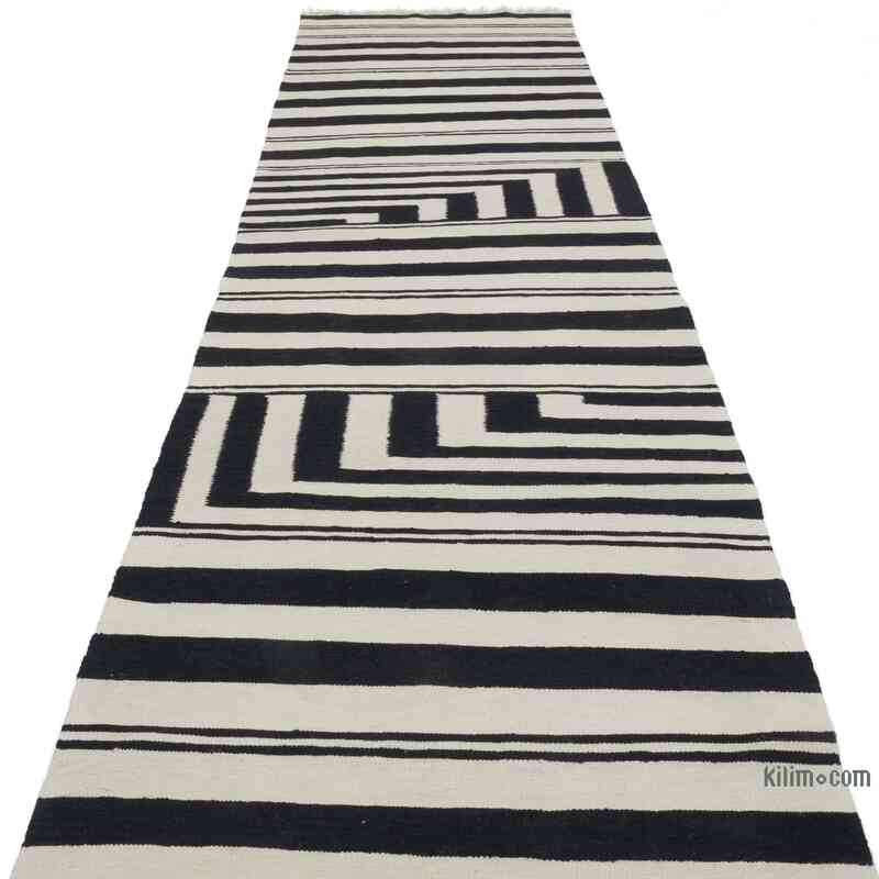 New Handwoven Turkish Kilim Rug - 2' 11" x 12' 2" (35" x 146") - K0056005