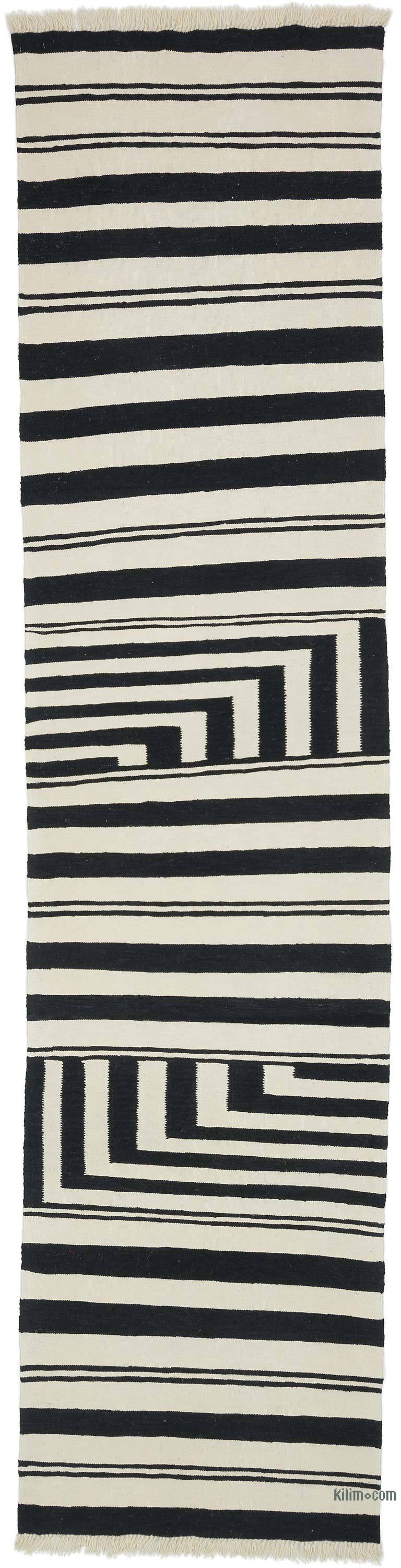 New Handwoven Turkish Kilim Rug - 2' 11" x 12' 2" (35" x 146") - K0056005
