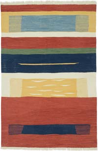 Multicolor New Handwoven Turkish Kilim Rug - 4' 3" x 6' 3" (51" x 75")