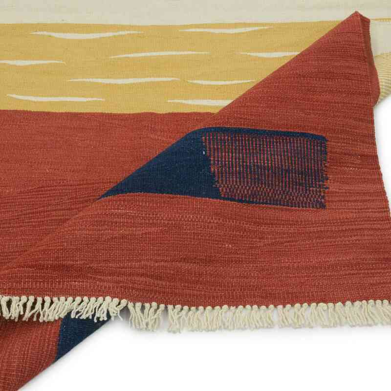 Multicolor New Handwoven Turkish Kilim Rug - 4' 3" x 6' 3" (51" x 75") - K0056007