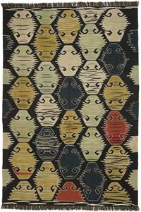 New Handwoven Turkish Kilim Rug - 6'  x 8' 10" (72" x 106")