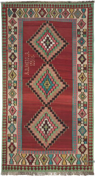 Vintage Kafkas Lenkoran Kilimi - 155 cm x 283 cm
