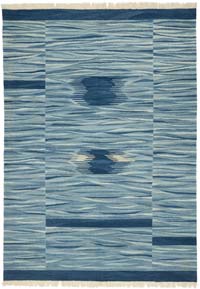 Blue New Handwoven Turkish Kilim Rug - 6' 1" x 8' 6" (73" x 102")