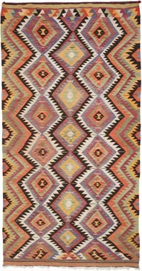 Çok Renkli Denizli Kilimi - 160 cm x 310 cm