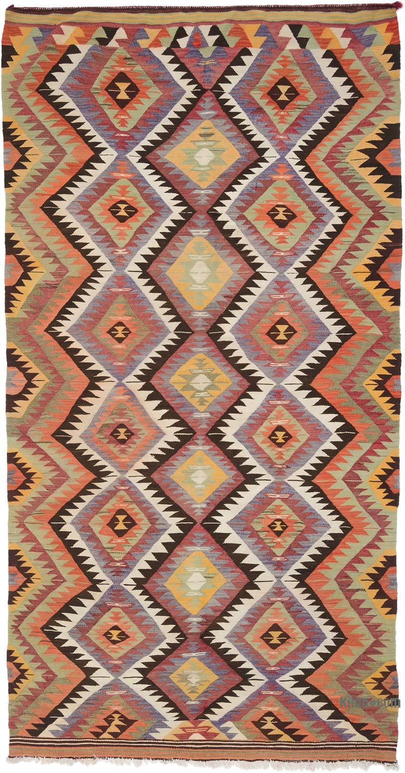 Çok Renkli Denizli Kilimi - 160 cm x 310 cm - K0056020