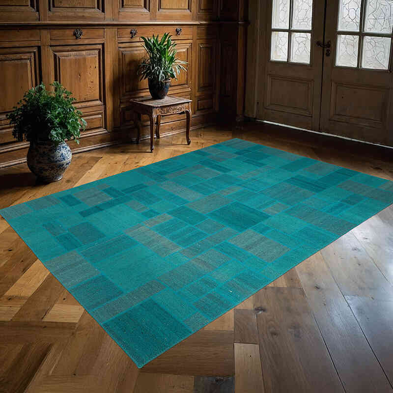Alfombra Kilim de Retazos - 167 cm x 237 cm - K0056022