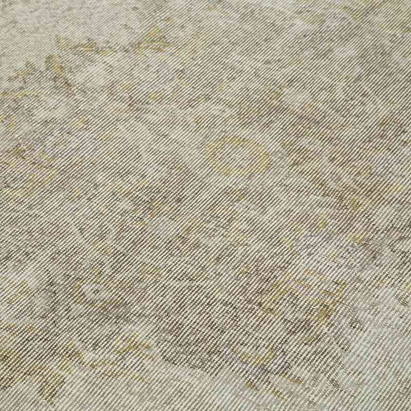 Beige Over-dyed Vintage Hand-Knotted Turkish Rug - 5' 11" x 9' 7" (71 in. x 115 in.) - K0056052