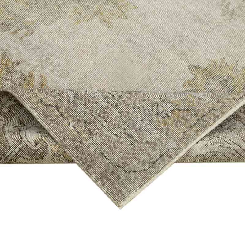 Beige Over-dyed Vintage Hand-Knotted Turkish Rug - 5' 11" x 9' 7" (71 in. x 115 in.) - K0056052