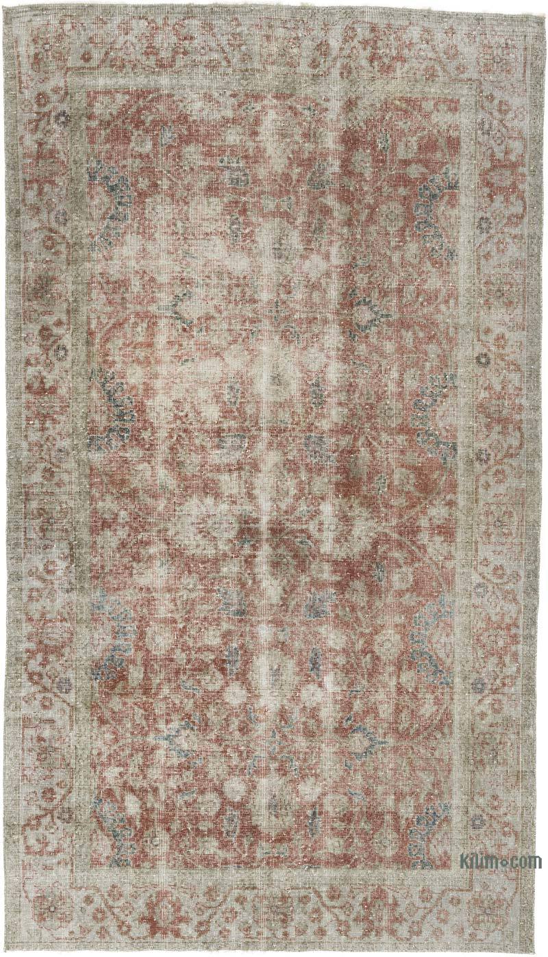 Kırmızı El Dokuma Vintage Halı - 151 cm x 263 cm - K0056073