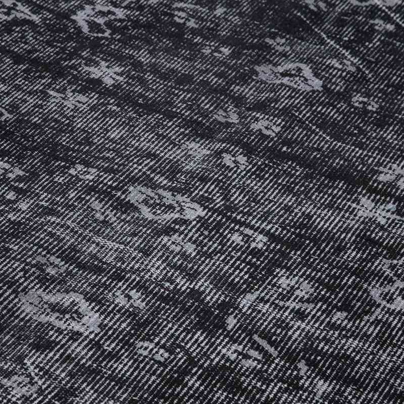 Siyah Boyalı El Dokuma Vintage Halı - 157 cm x 266 cm - K0056075