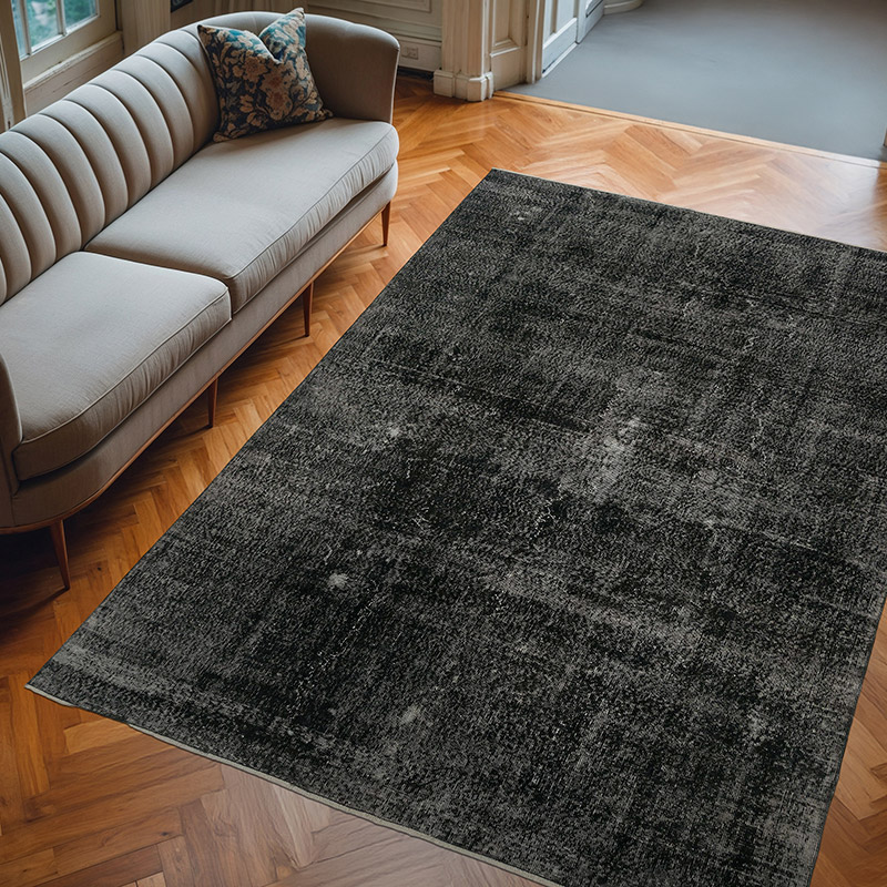 Boyalı El Dokuma Vintage Halı - 212 cm x 305 cm - K0056077