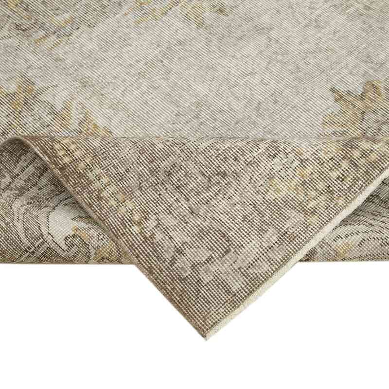Grey Over-dyed Vintage Hand-Knotted Turkish Rug - 6'  x 9' 5" (72 in. x 113 in.) - K0056082