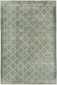 Boyalı El Dokuma Vintage Halı - 206 cm x 307 cm